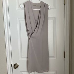 Allsaints Light Gray Dress with Pin sz 2